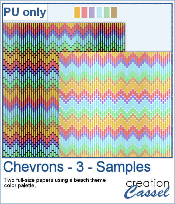 Chevron pattern free paper