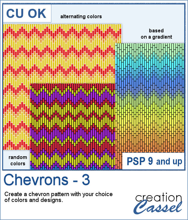 Chevron pattern script for PaintShop Pro