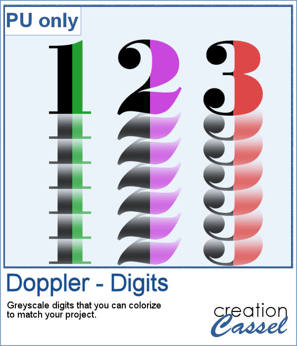 Doppler effect on individual digits