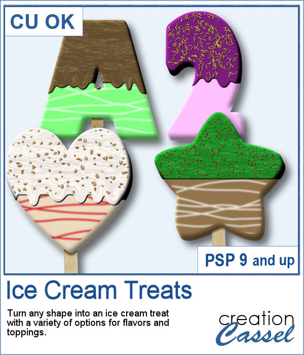Ice cream treat script for PaintShop Pro