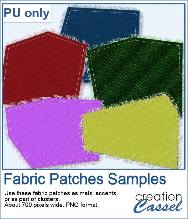 Fabric patches in png format