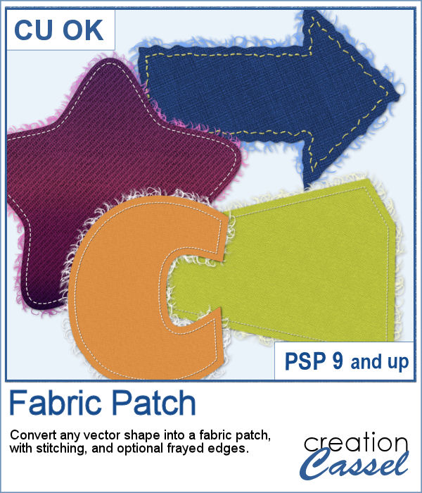 Fabric patch script for PaintShop Pro