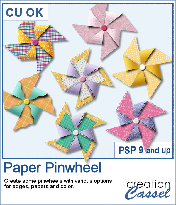 Paper pinwheel script for PaintShop Pro