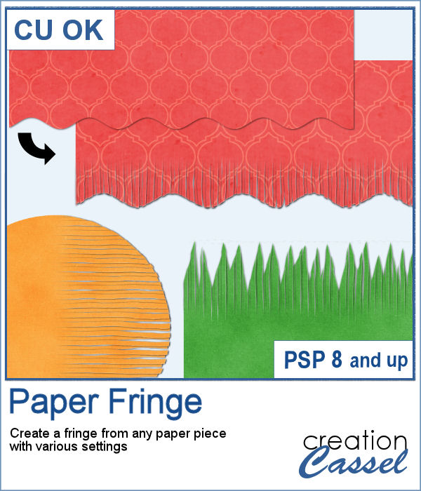 Paper Fringe script for PaintShop Pro