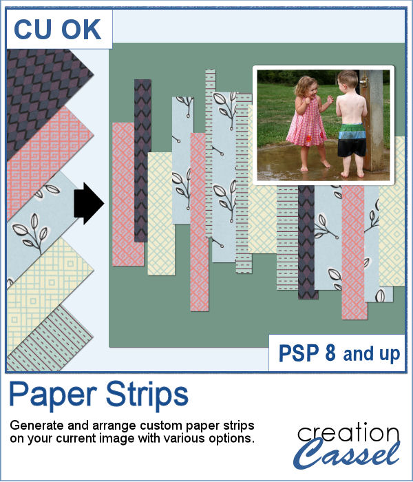 Paper Strips script for PaintShop Pro