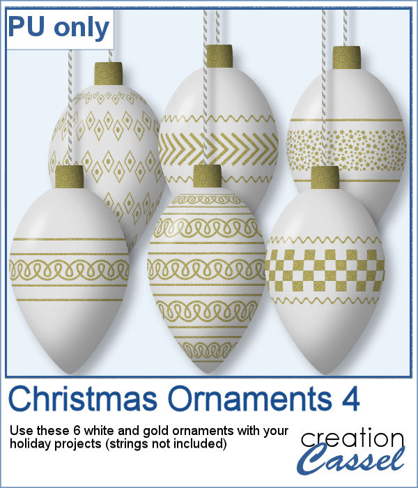 Christmas ornaments in PNG format