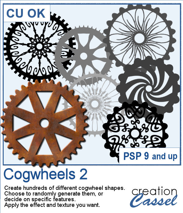 Cogwheels script for PaintShop Pro