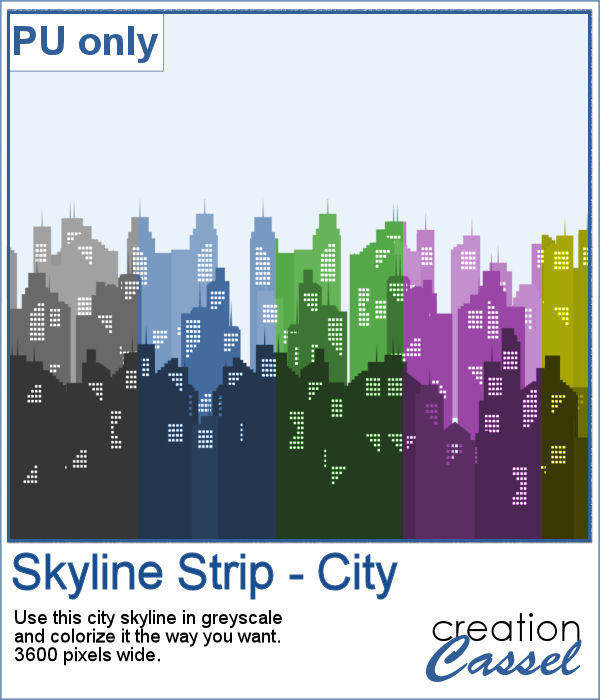City skyline in greyscale in PNG format