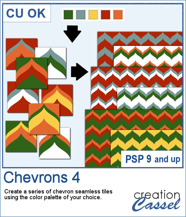 Chevron pattern script for PaintShop Pro