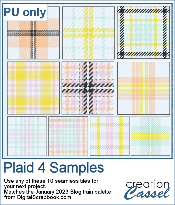 Seamless plaid tiles in png format