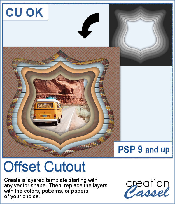 Offset Cutout Script for PaintShop Pro