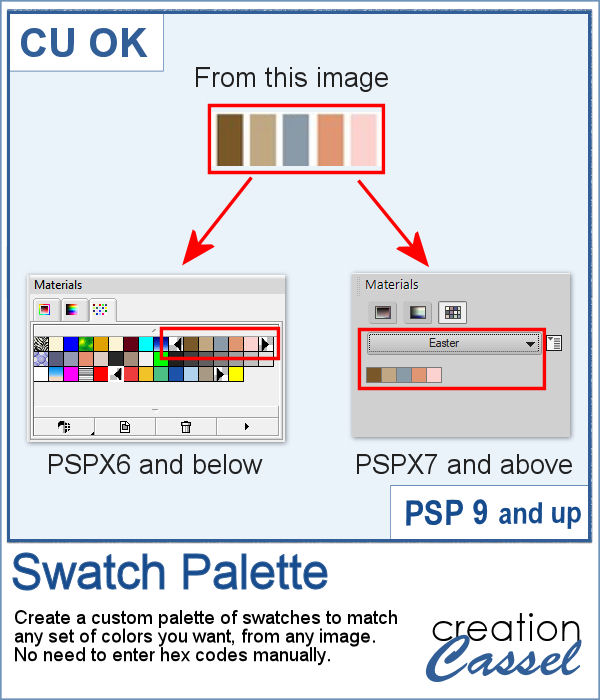 Swatch Palette script for PaintShop Pro