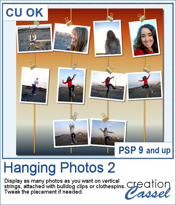 Hanging Photos script for PaintShop Pro