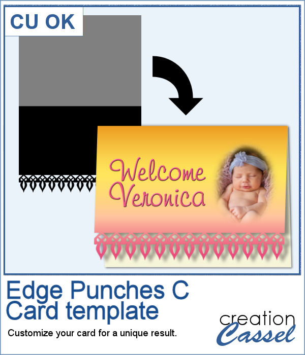 Greeting card template in png format