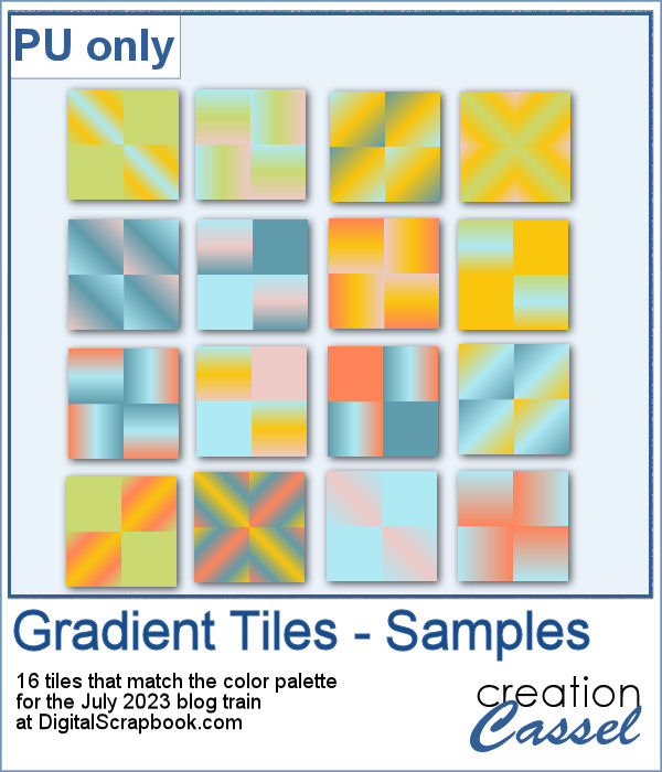 Gradient tiles in jpg format