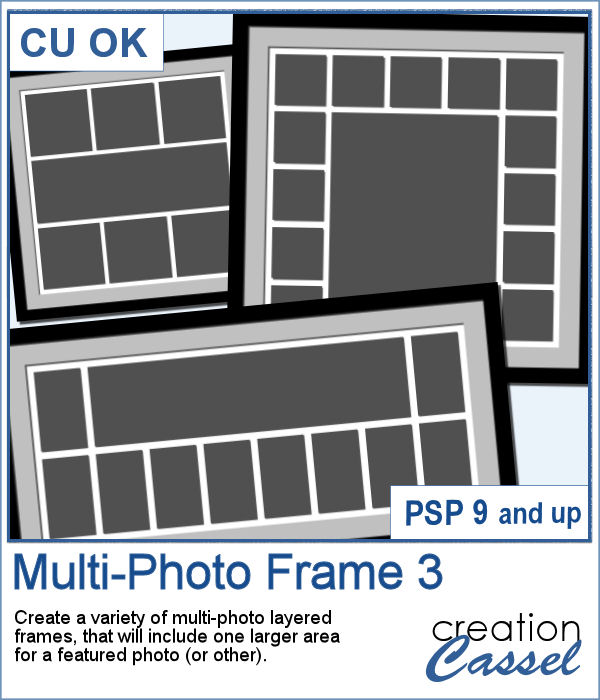 Multi-Photo Frame template script for PaintShop Pro