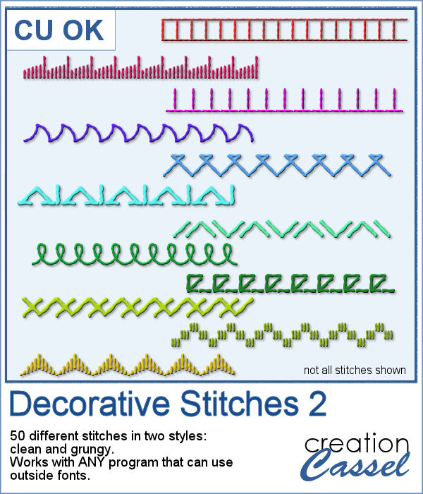 New font Decorative Stitches 2 Creation Cassel