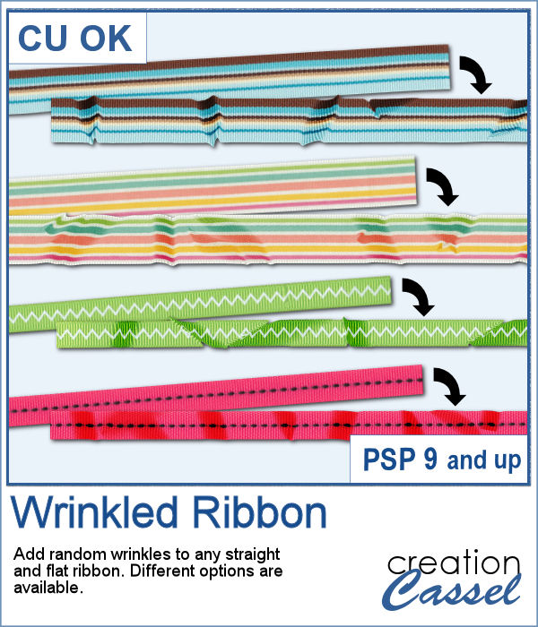 New script – Wrinkled Ribbon | Creation Cassel
