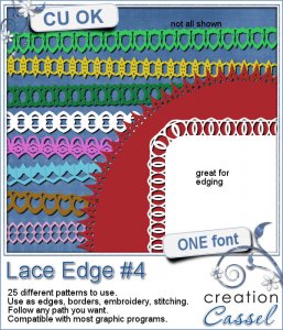 Lace Edge #4 - Font