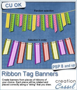 Ribbon Tag Banners - PSP Script