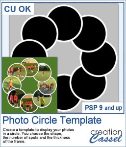 Photo Circle Template - PSP Script