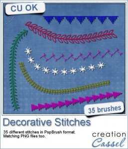 Decorative Stitches - Brushes for PSP