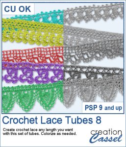 Bordure de Dentelle au Crochet 8 - Tubes PSP