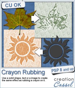 Crayon Rubbing - PSP Script