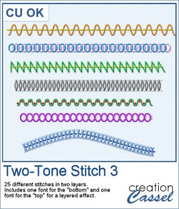 Two-Tone Stitch 3 - Font Two-Tone Stitch 3 - Font