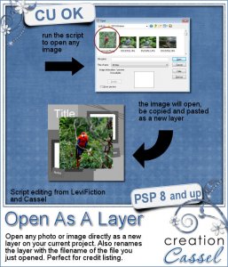 Ouvrir Comme Calque - Script PSP