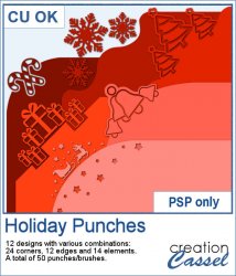 Holiday Punches - PSP Brushes