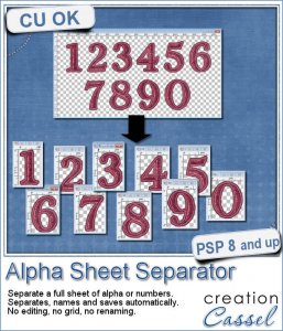 Alpha Sheet Separator - PSP Script