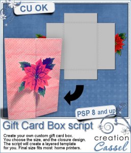 Emballage pour carte-cadeau - Script PSP
