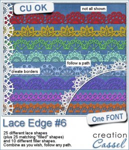 Lace Edge #6 - Font