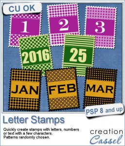 Timbres de lettres - Script PSP