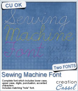Sewing Machine - Font