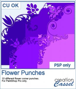 Poinçons de fleurs - Pinceaux PSP