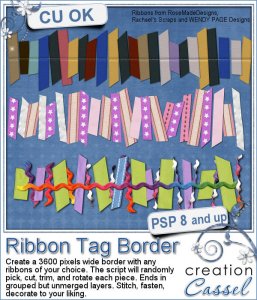 Ribbon Tag Border - PSP script