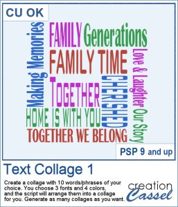 Text Collage 1 - PSP Script