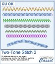 Two-Tone Stitch 3 - Font