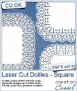 Laser Cut Doilies - Square - PSP Script