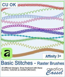 Basic Stitches - AFFINITY Raster brushes