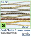 Gold Chains 1 - AFFINITY Raster Brushes