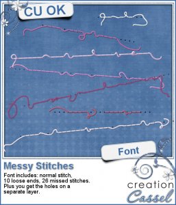 Messy Stitches - Font
