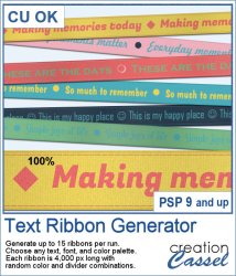 Text Ribbon Generator - PSP Script Text Ribbon Generator - PSP Script