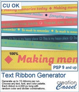 Text Ribbon Generator - PSP Script