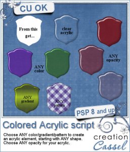 Colored acrylic - PSP script