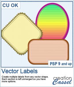 Étiquettes vectorielles - Script PSP