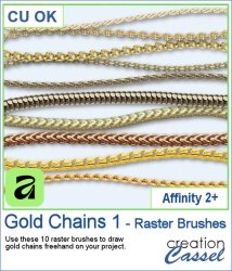 Gold Chains 1 - AFFINITY Raster Brushes