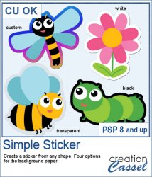 Simple Sticker - PSP Script